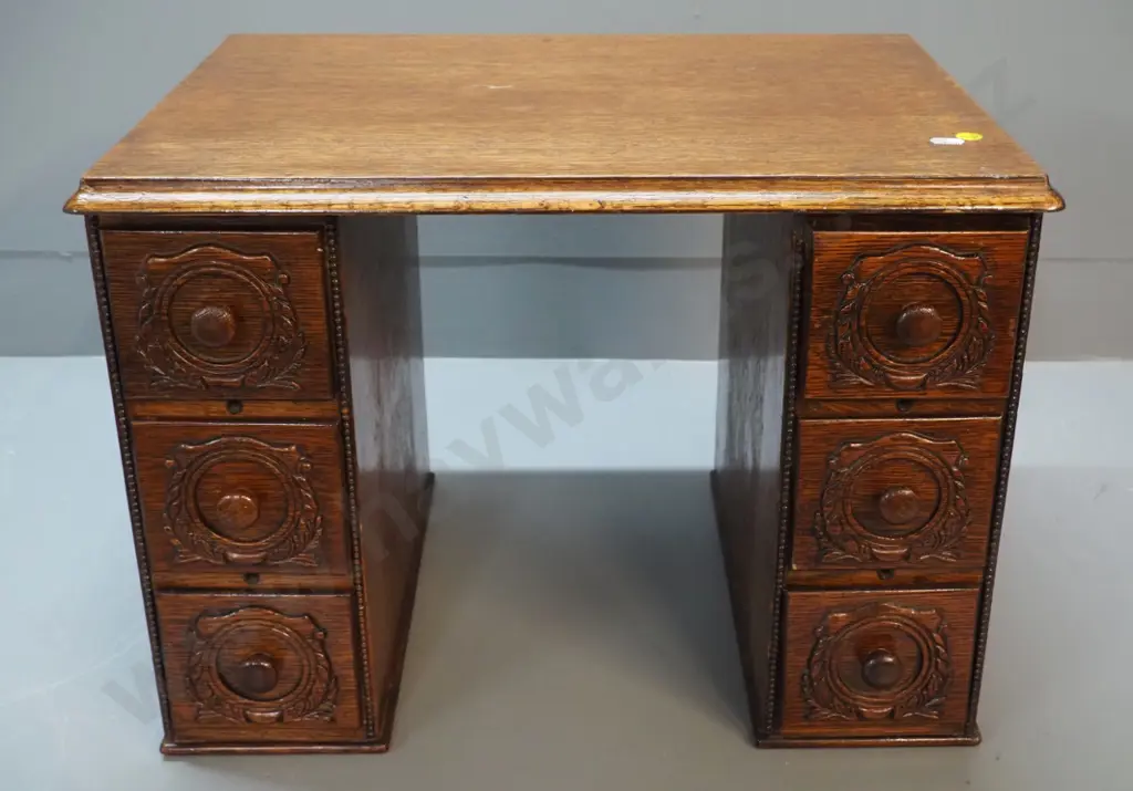 small cabinet made from restored sewing machine drawers lined with red velvet H-370 W-500 D-350 Image 1++