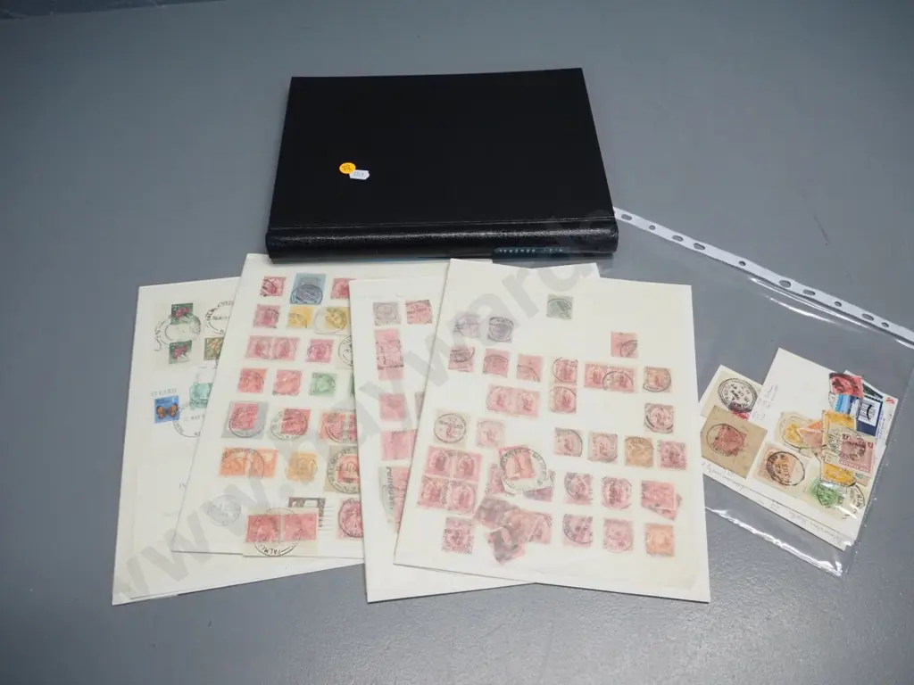 New Zealand stamp album and loose pages - Victorian dates onwards Image 1++