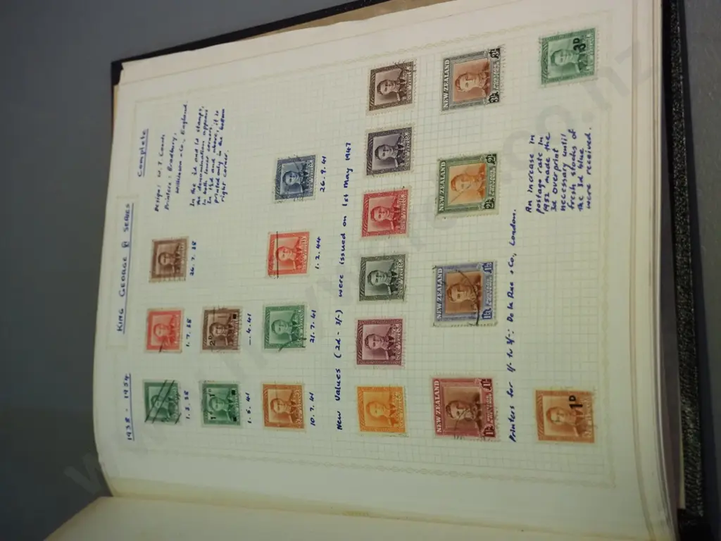 New Zealand stamp album and loose pages - Victorian dates onwards Image 1++