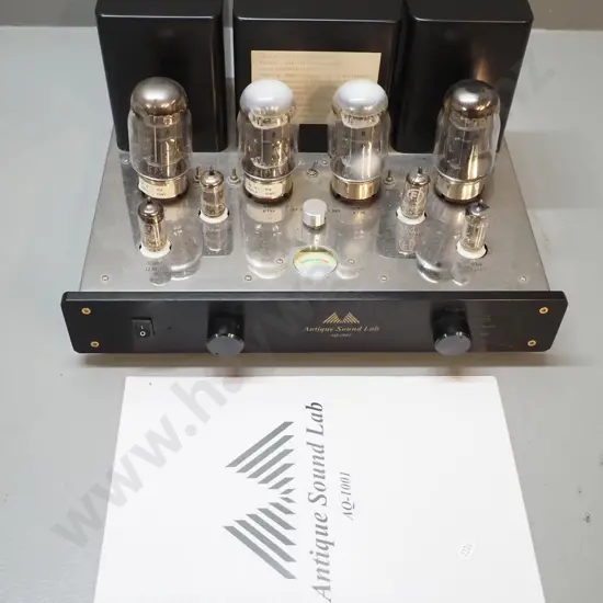"Antique Soundlab" model AQ-1001 valve hifi amplifier w/manual H210 W390 D300 - no cord, untested