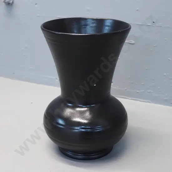 black Titian Studio vase No. V110 - several glaze flecks H-200