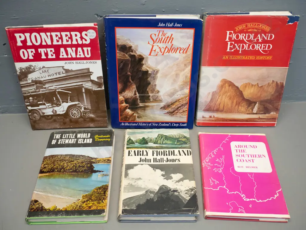 6 South coast local history books, 3 by John Hall-Jones, some with wear to dust jackets etc. Image 1++