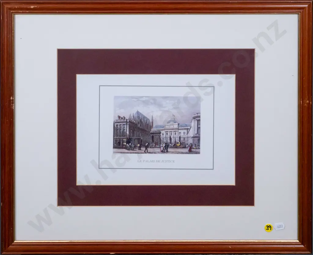 framed print - Le Palais De Justice H-100 W-150 Image 1++