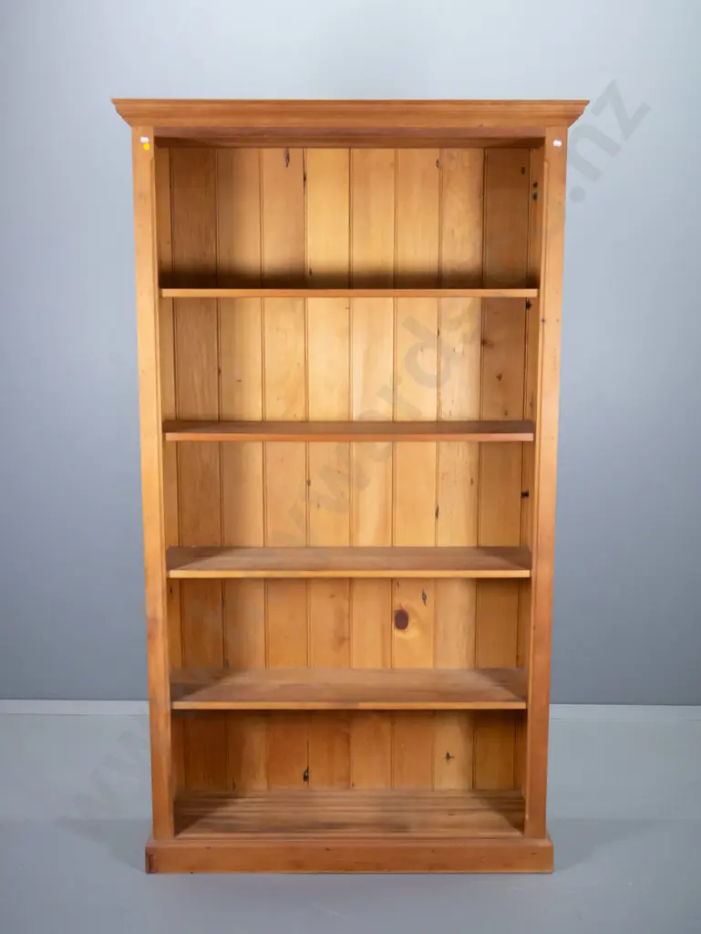 recycled timber bookcase with 4 fixed shelves H-1890 W-1070 D-310 Image 1++