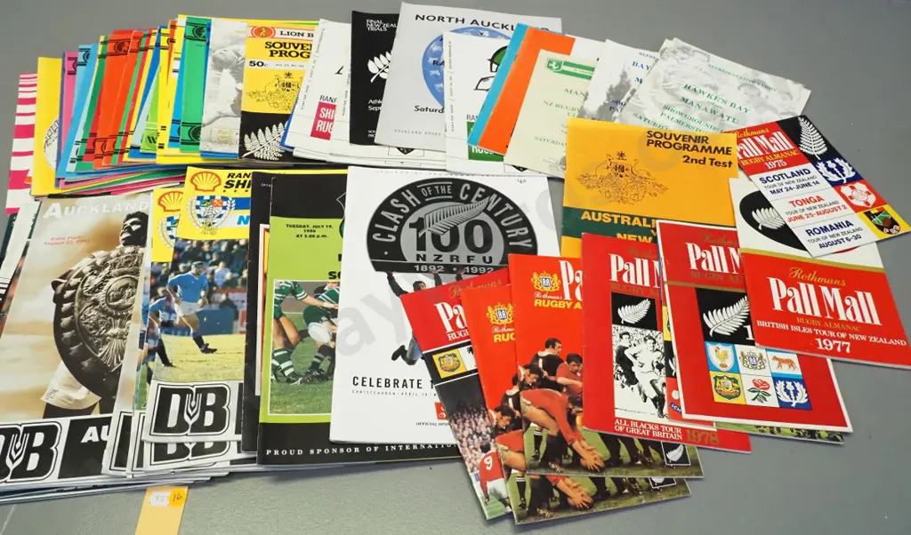 large assortment of rugby programmes and booklets - 1970s thru 90s Image 1++